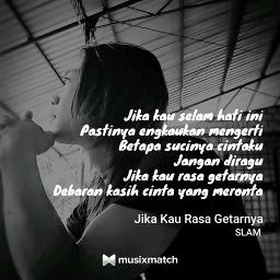 Jika Kau Rasa Getarnya Song Lyrics And Music By Slam Arranged By S1 Boy On Smule Social Singing App