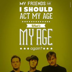 Blink 182 What's My Age Again Lyrics Print A0 A1 A2 