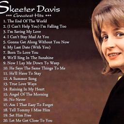 lyrics the end of the world lrc skeeter davis topic