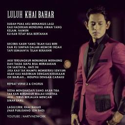 Luluh Song Lyrics And Music By Khai Bahar Arranged By Syamsul S On Smule Social Singing App