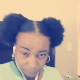 Rough and tough with my afro puffs