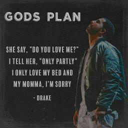 gods plan drake with lyrics