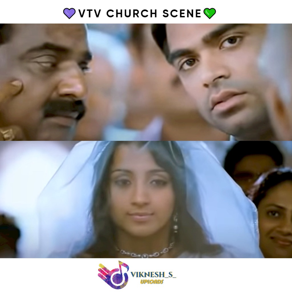 VTV Church Scene - Song Lyrics and Music by 🅷🆀 | Simbu | Trisha ...